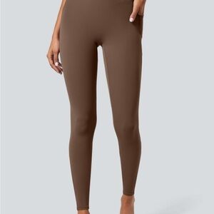 Halara Crossover Pocket‎ Women's Brown 7/8 Leggings Size XS